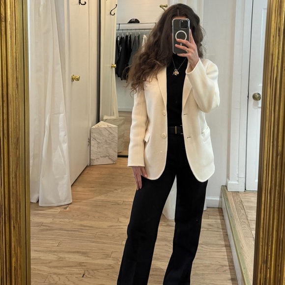 ANINE BING Ivory Wool/Cashmere Blazer XXS - Picture 8 of 11